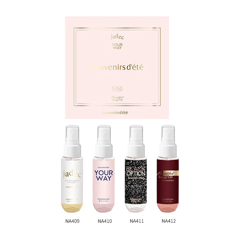 4-Piece Floral Body Perfume Spray – Alcohol-Free Women's Gift Set