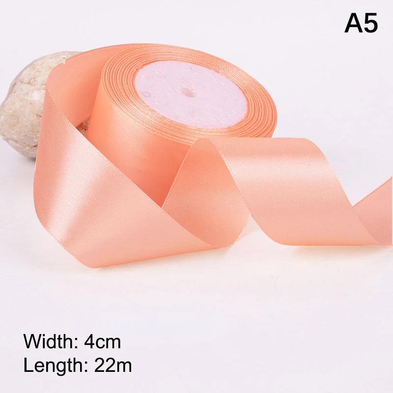 4cm Satin Ribbon Roll 25 Yards – Bows, Gifts & DIY Crafts