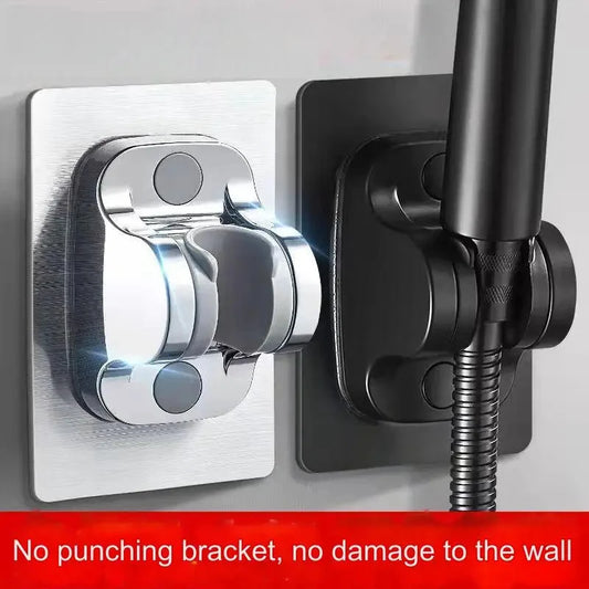 Adjustable No-Drill Shower Head Holder | Wall Bracket Shower Head Bracket Peaceful Pleasures Health and Wellness