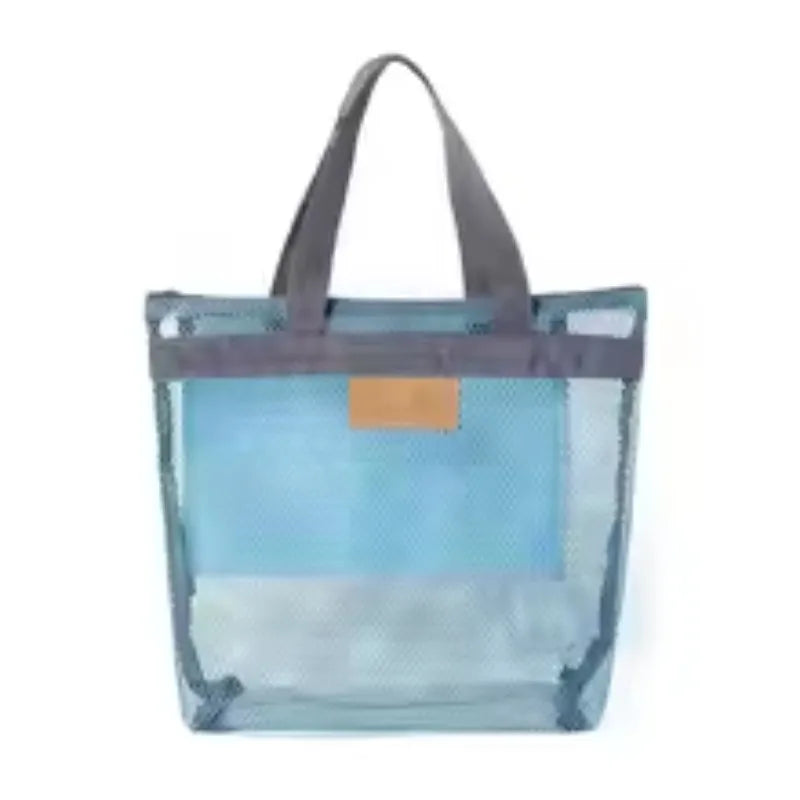 Mesh Beach Tote Bag with Zipper | Quick Dry Shoulder Bag