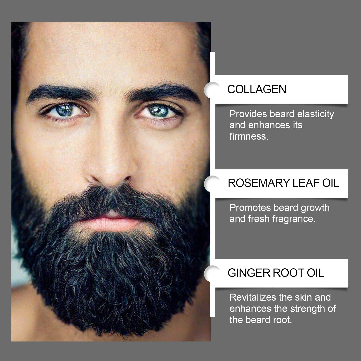 East Moon Beard Growth Serum Set | Thicker, Softer Beard Care
