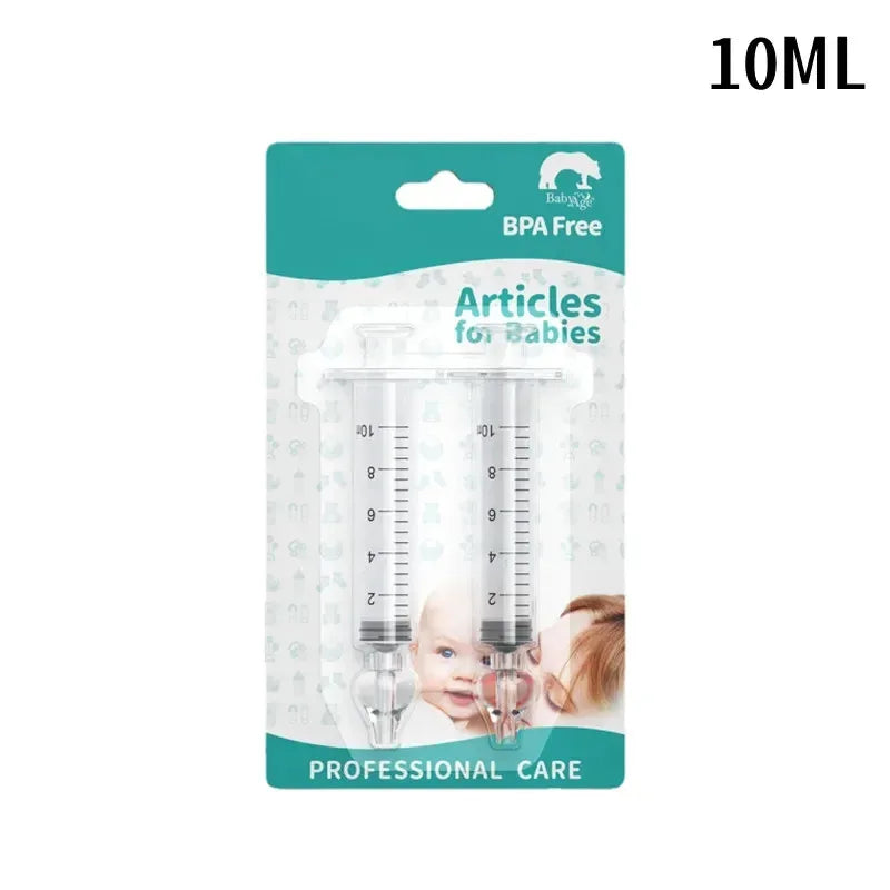 Baby Nasal Aspirator Nose Cleaner – Soft Silicone, 2pcs 10ml