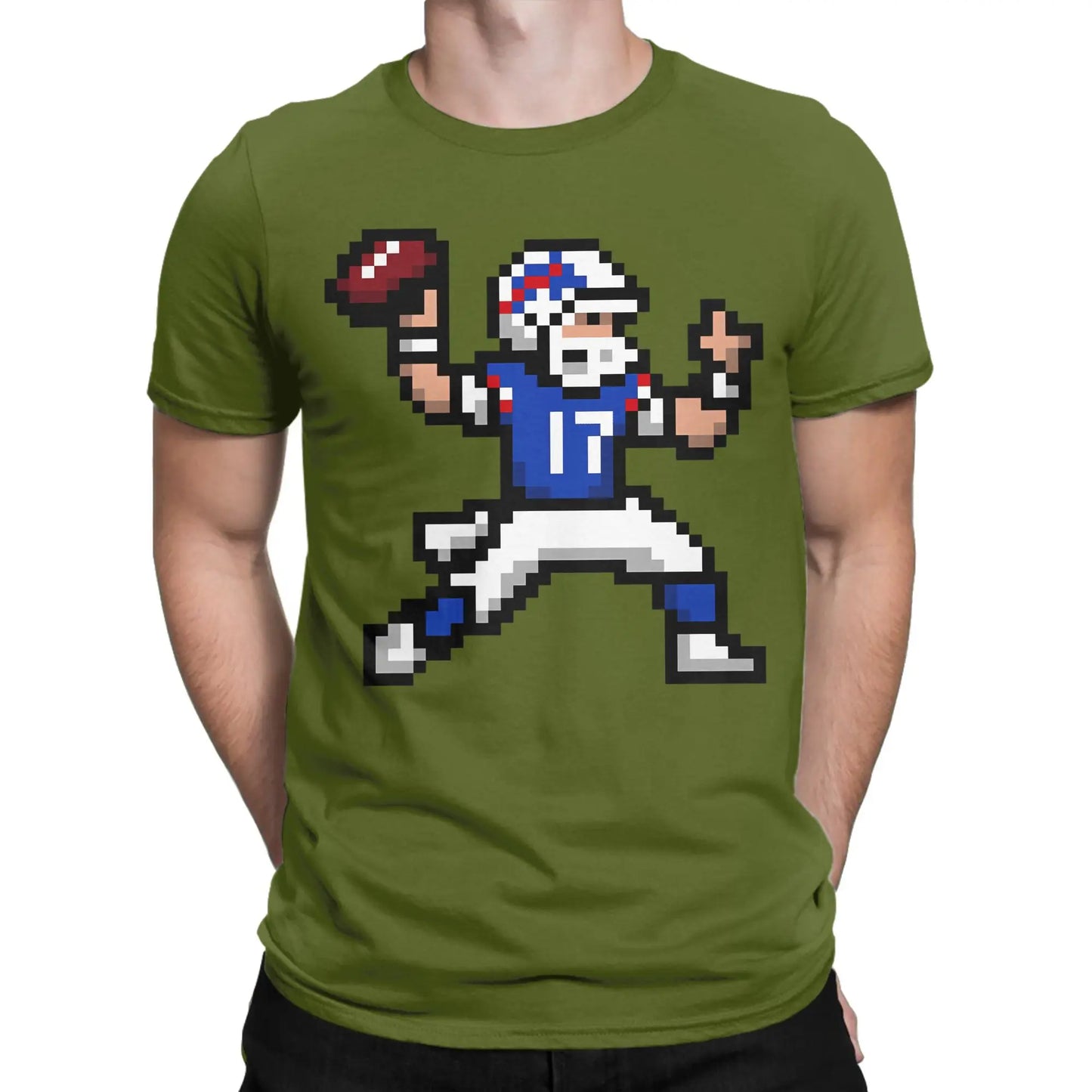 Josh Allen Cotton T-Shirt For Men Beach Y2K Funny T Shirts O Neck Trendy Cool Tees Plus Size Print Tops Peaceful Pleasures Health and Wellness