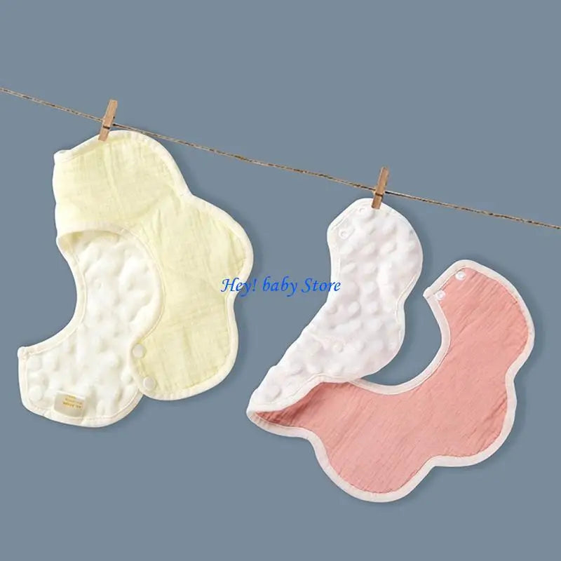 360° Rotating Baby Bib & Burp Cloth | Soft Cotton Waterproof
