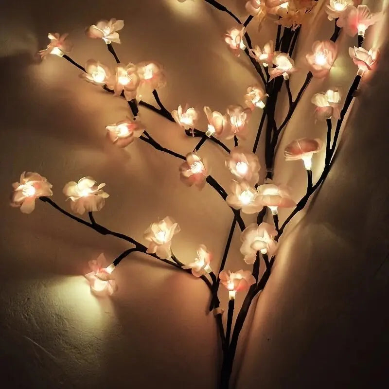 Cherry Blossom Artificial Flower Vine Garland – Room Decor