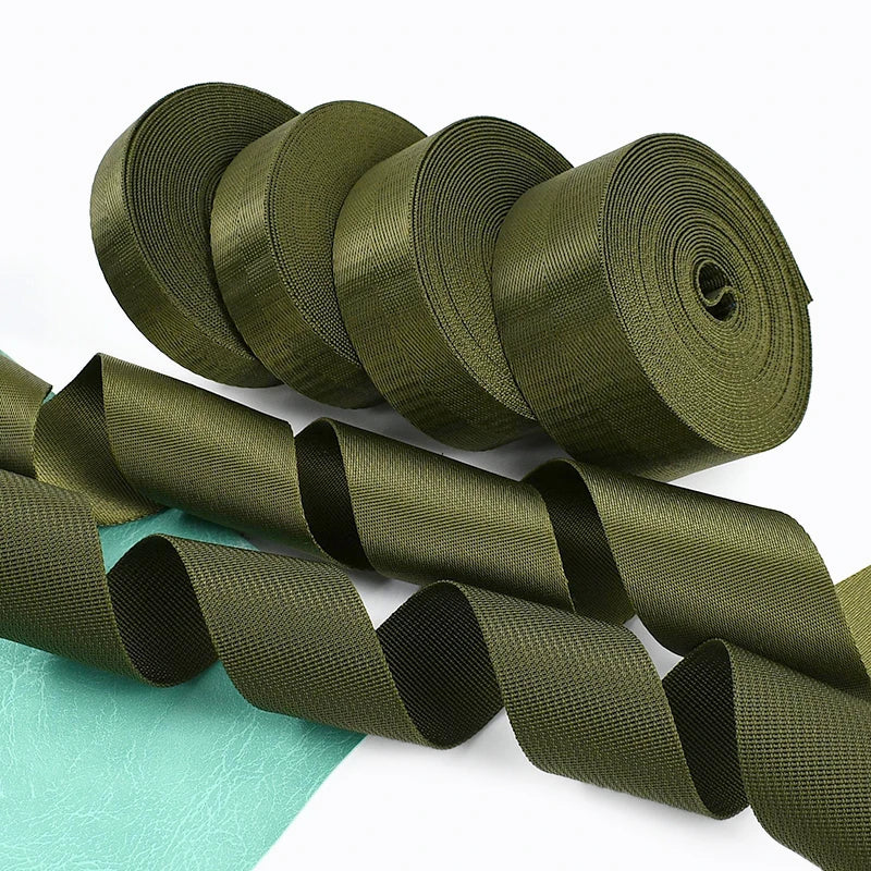 20/25/32/38/50mm ArmyGreen Nylon Webbing for Bag Strap 5Meters Dog Collar Ribbon Tapes Luggage Belt Bias Binding Sewing Trims Peaceful Pleasures Health and Wellness