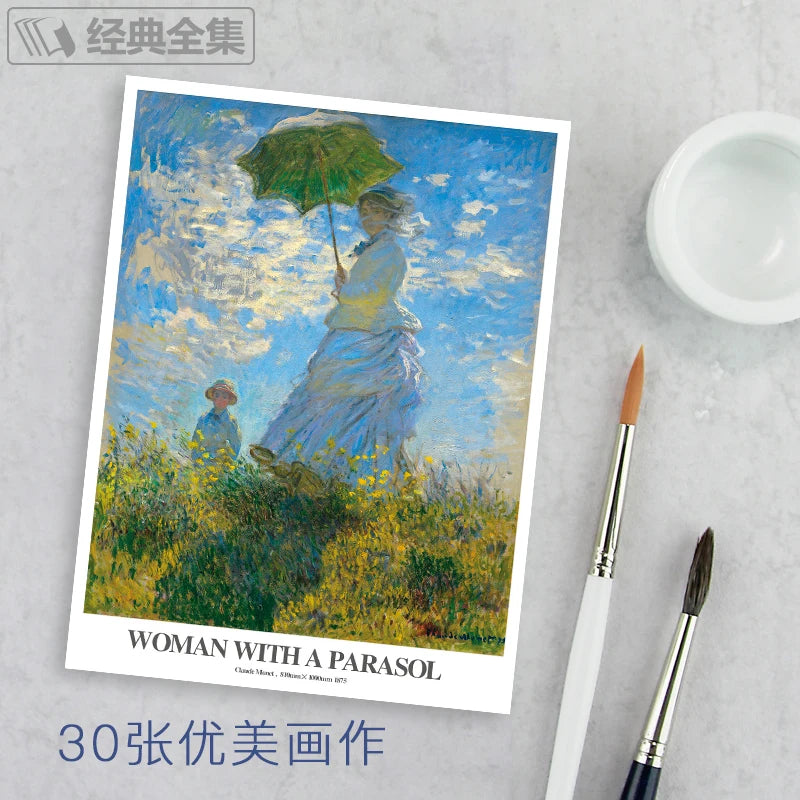 Claude Monet Oil Painting Postcard Vintage Impressionist Art Greeting