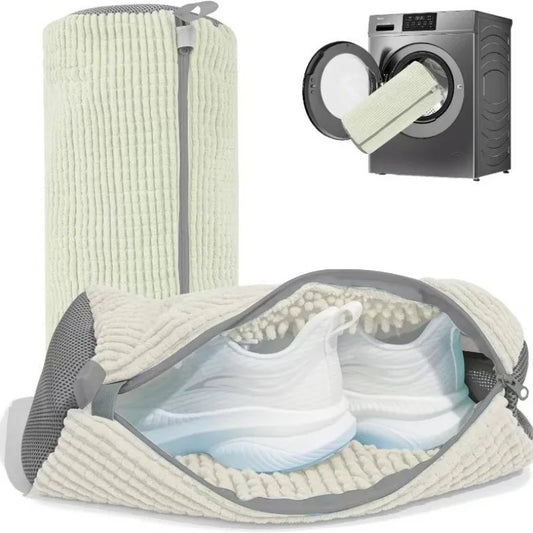 Machine Wash Shoe Bag – Anti-Deformation Laundry Protector Shoe Laundry Bag Peaceful Pleasures Health and Wellness Ivory