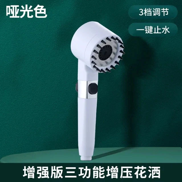 3-Mode High Pressure Handheld Shower Head Set with Filter