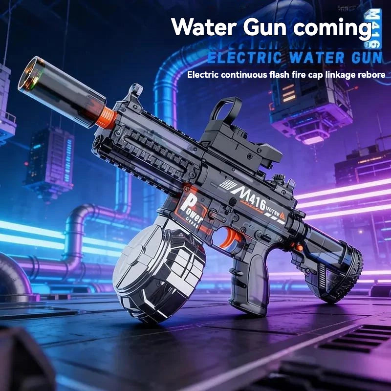 2026 Explosion Flash M416 Children's Electric Water Gun Toy