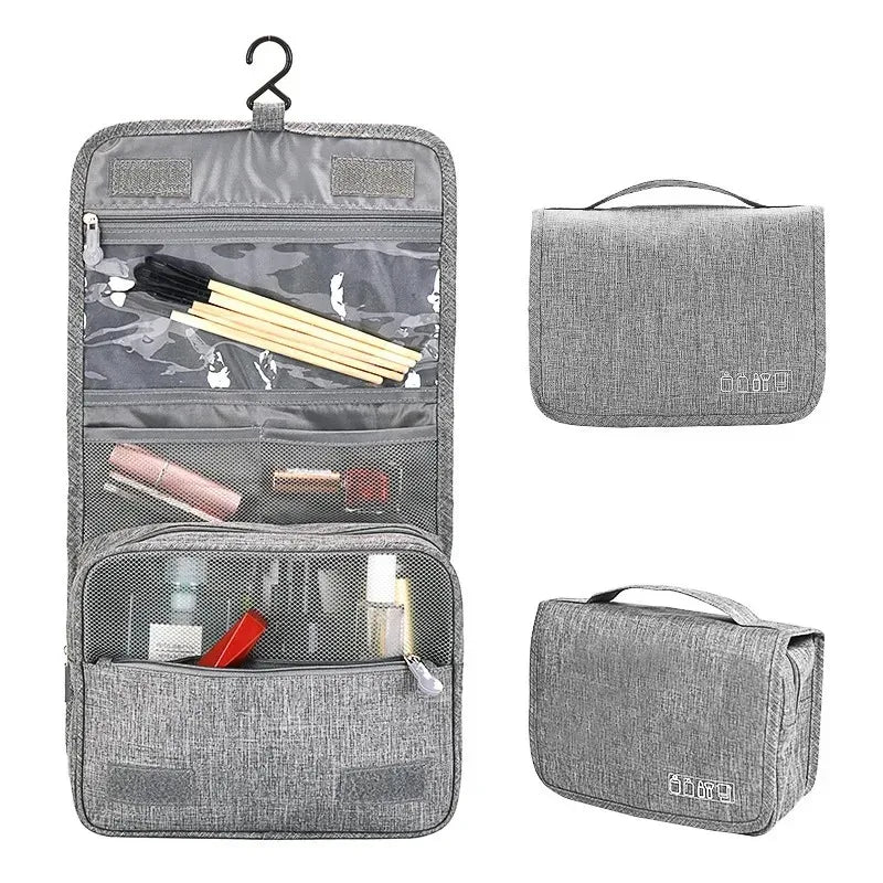 Oxford Fabric Men Business Portable Storage Bag Toiletries Organizer Women Cosmetic Bag Waterproof Hanging Travel Wash Pouch Peaceful Pleasures Health and Wellness