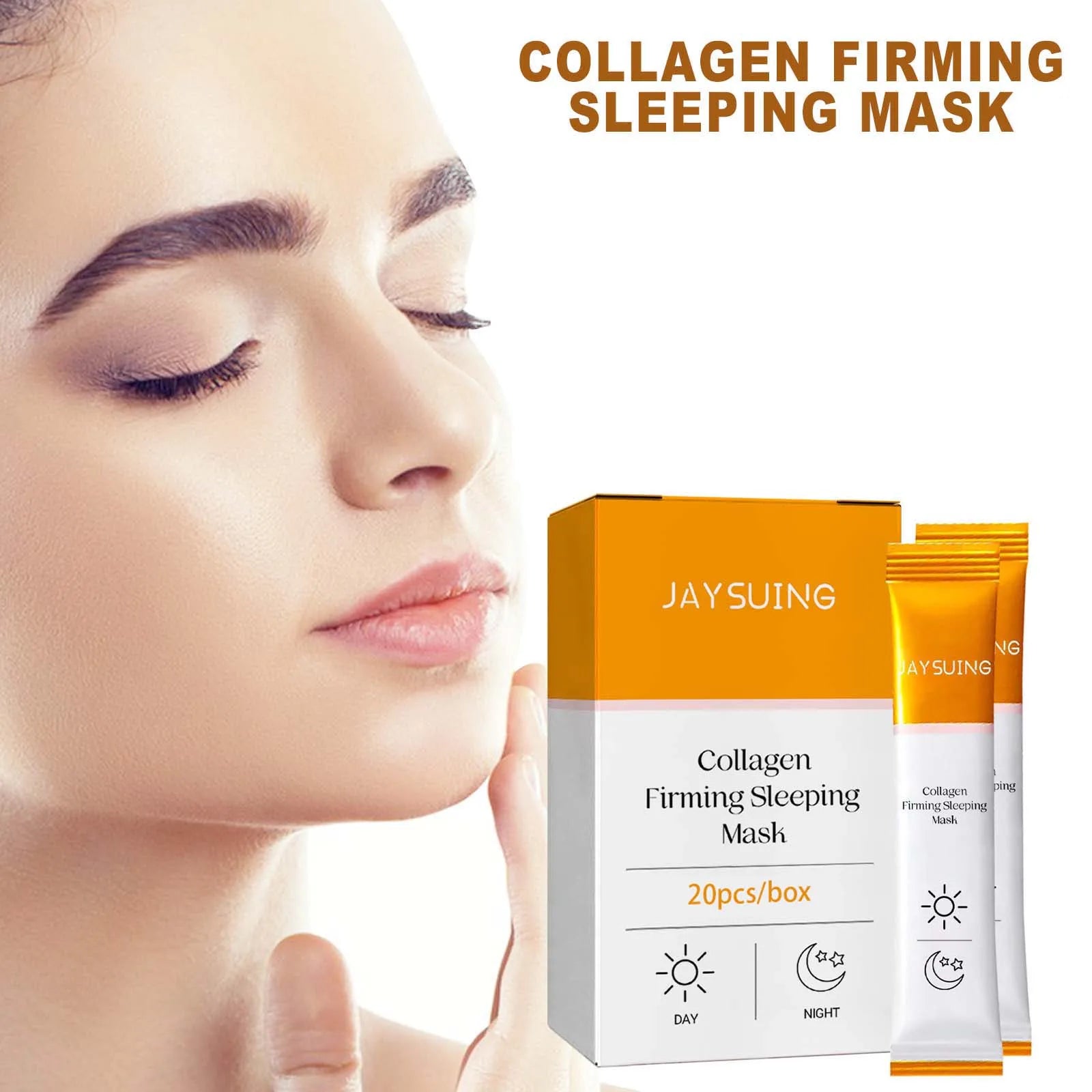 Collagen Moisturizing Sleep Facial Mask Hydration Smooth Skin Improve Dryness Softening Keratin Hyaluronic Acid Smear Face Mask Peaceful Pleasures Health and Wellness