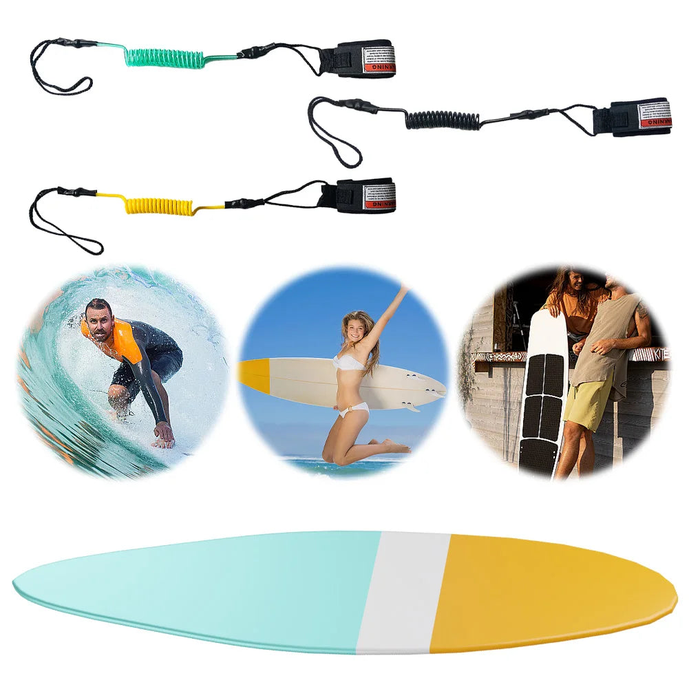 Premium TPU Coiled Bodyboard Leash – Ankle Strap for SUP Peaceful Pleasures Health and Wellness