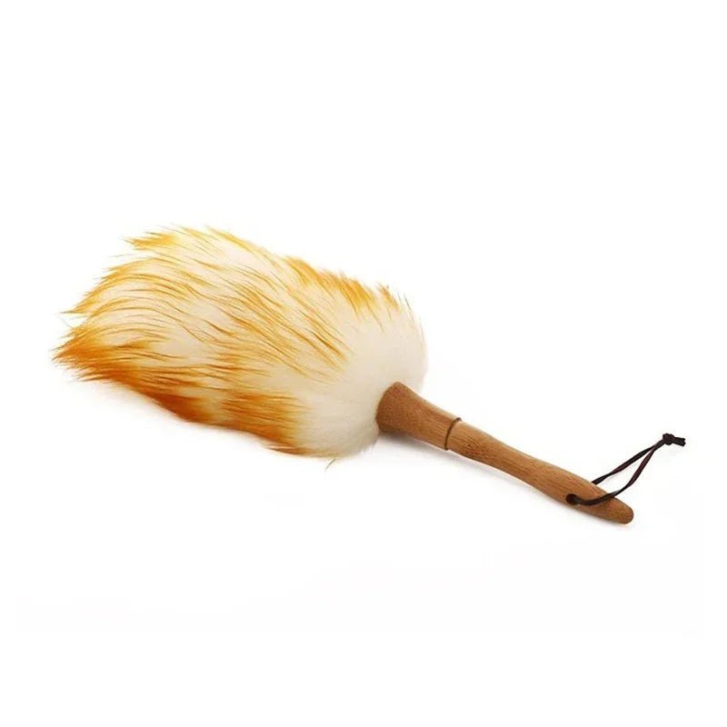 Anti-static yellow and grey wool duster brush，A good helper for home cleaning Peaceful Pleasures Health and Wellness Style A