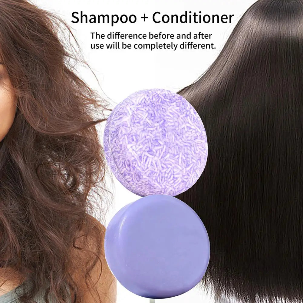 Blueberry Shampoo & Conditioner Bundle Bar for Hair Thinning Frizz, Blueberry Solid Shampoo & Conditioner Strengthen Hair Care Peaceful Pleasures Health and Wellness