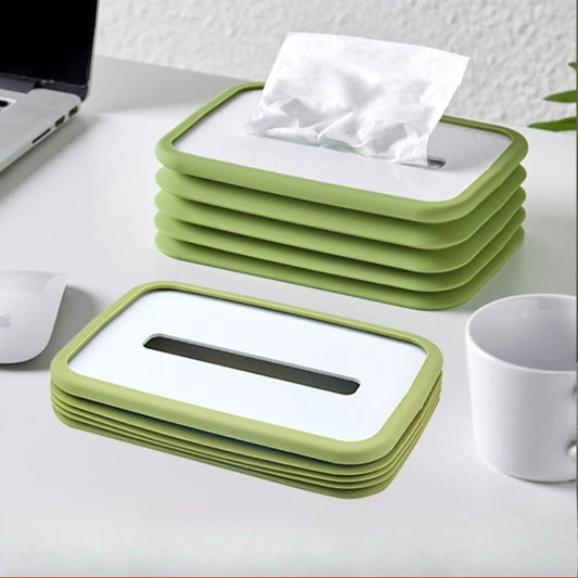 Luminous Paper Towel Box Desktop Silent Coreless Roll Paper Box Paper Tissue Box Automatic Downward Compression Telescopic Thin Peaceful Pleasures Health and Wellness