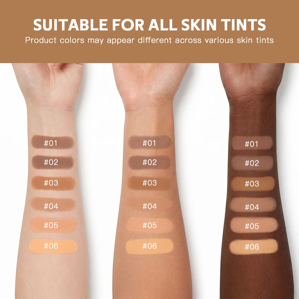 Bronze Compact Powder Long-Lasting Smooth Matte Bronze Finish Natural Brightening Conceal Flaw Even Skin Tone Powder With Mirror Peaceful Pleasures Health and Wellness