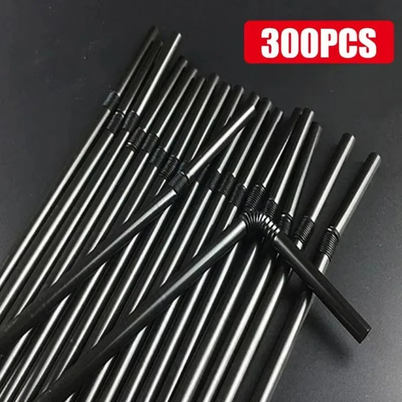 Multicolor Flexible Plastic Drinking Straws | Bulk Party Pack