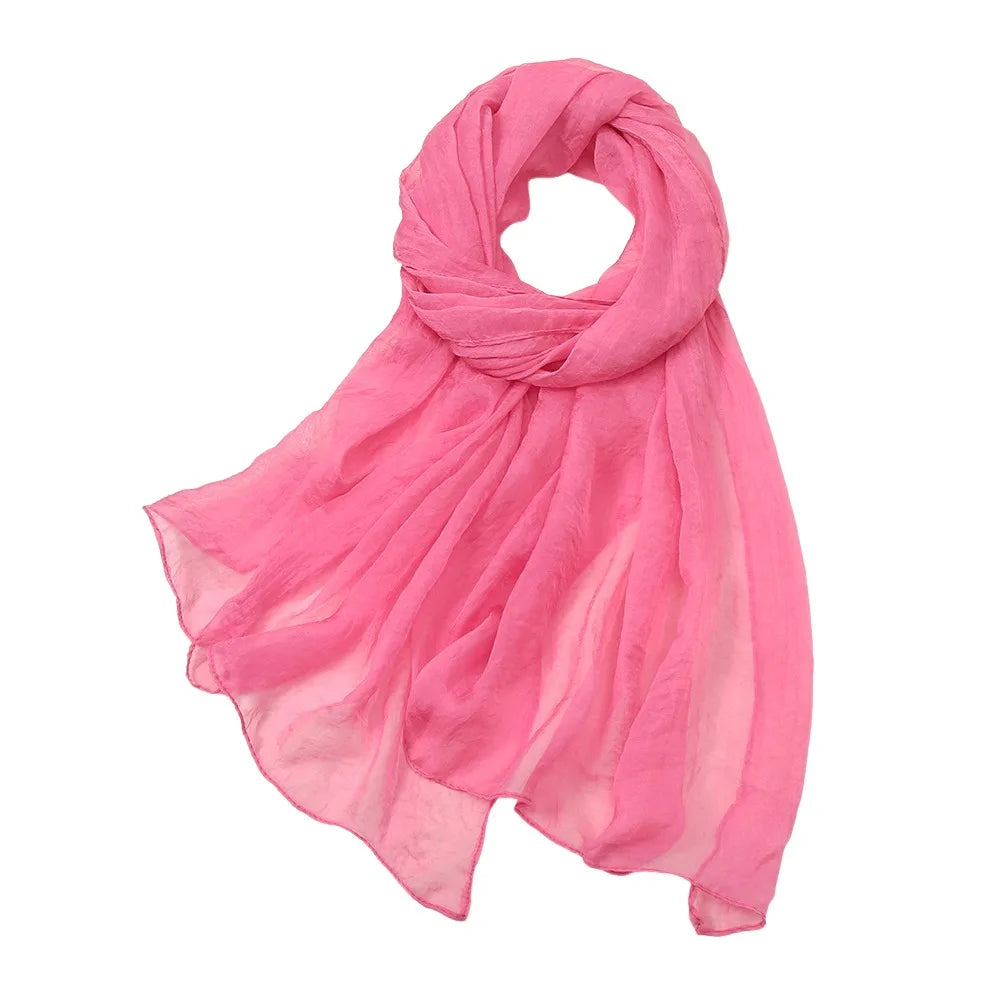 Women's Soft Chiffon Scarf – Lightweight Summer Shawl Wrap