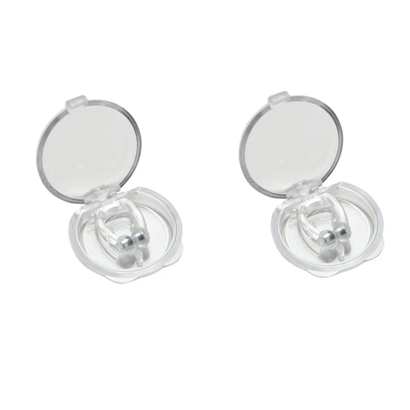 Magnetic Silicone Anti-Snoring Nose Clip | Drug-Free Sleep Aid