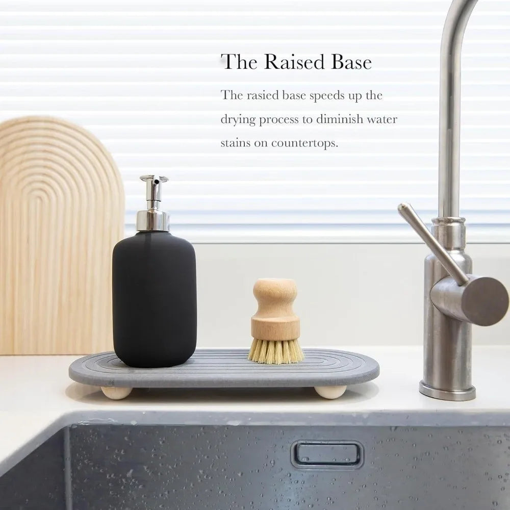 Diatom Mud Sink Tray – Quick-Dry Non-Slip Draining Board