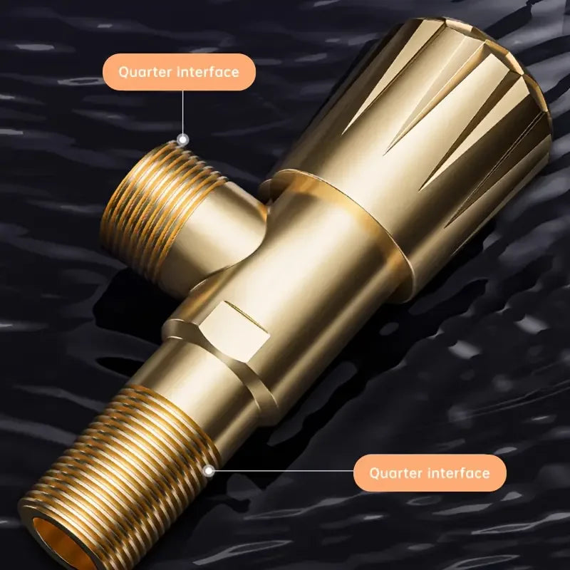 YANKE Brass Triangle Valve G1/2 – Leak-Free Hot & Cold Water