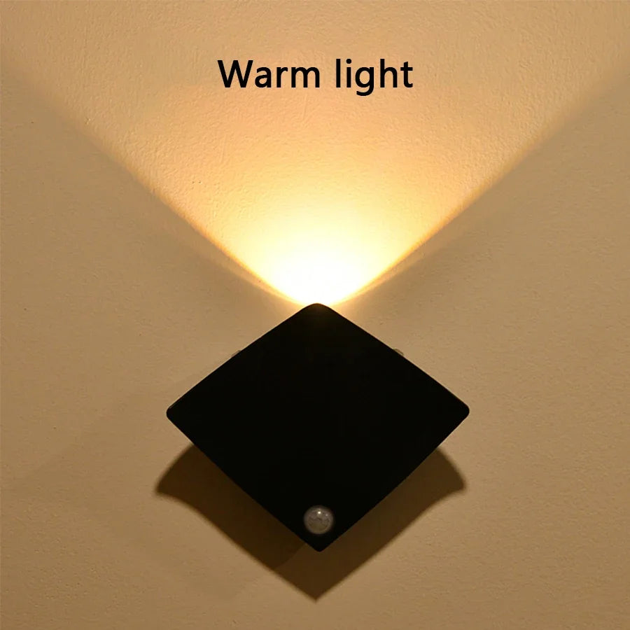 Rechargeable Wall Sconces LED Light Motion Sensor Night Light Wireless Portable Lamp For Bedroom Mural Living Room Lighting Peaceful Pleasures Health and Wellness warm light Rechargeable Model