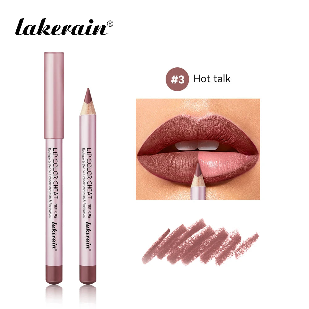 Mini Lip Liner Pen Pillow Intimacy High Color Define Sexy Lips Precision Waterproof Long-lasting Girlfriend Gifts Lip Liner Pen Peaceful Pleasures Health and Wellness 3 hot talk