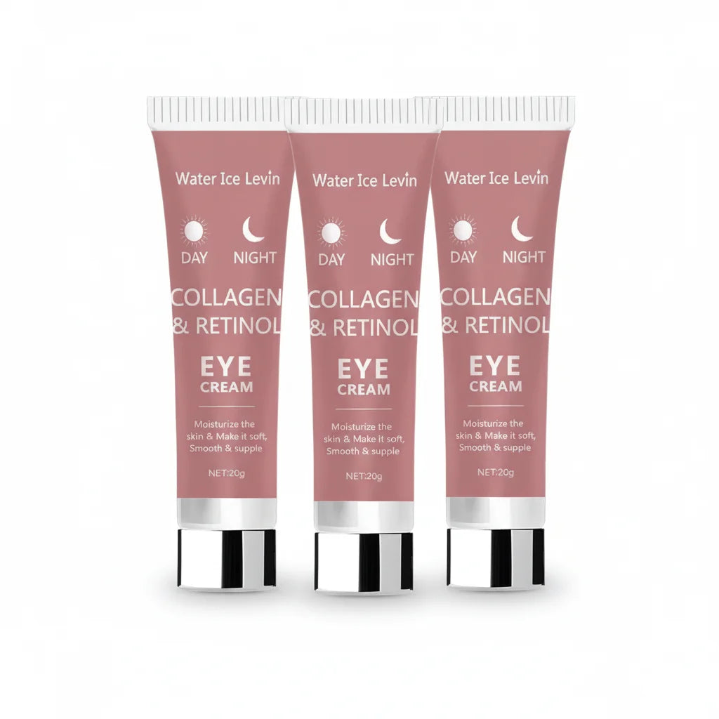 Collagen Retinol Eye Cream | Day & Night Formula | Firms & Hydrates 20g Peaceful Pleasures Health and Wellness 3PCS