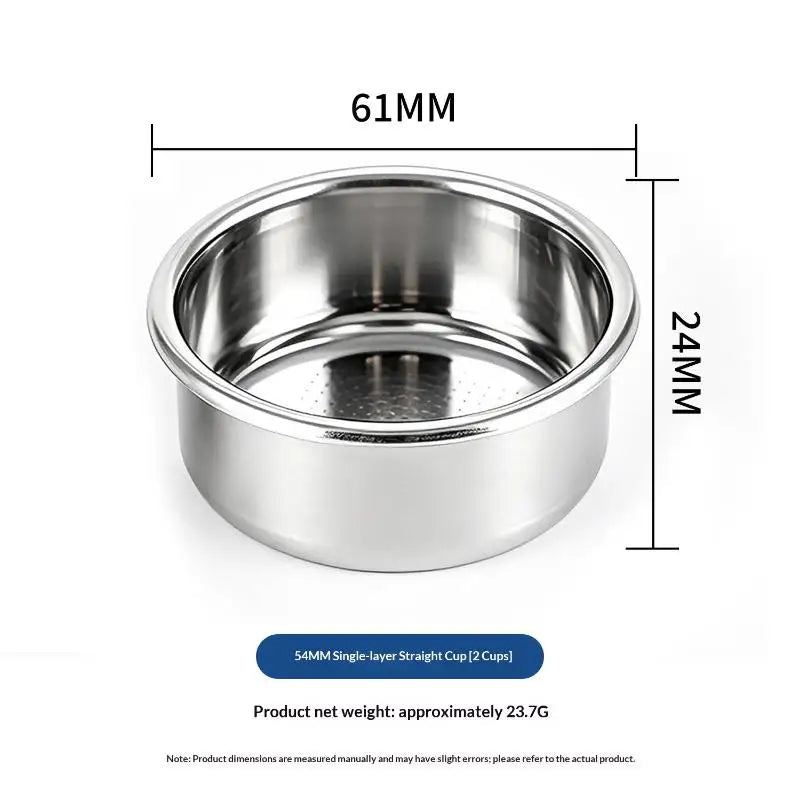 51/54mm Espresso Filter Basket | 304 Stainless Steel Portafilter