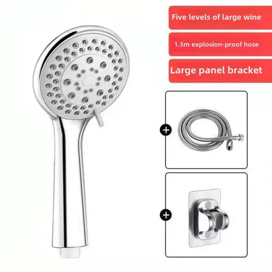 High-Pressure Handheld Shower Head Set with Hose & Bracket Handheld Shower Head Peaceful Pleasures Health and Wellness YXHS03