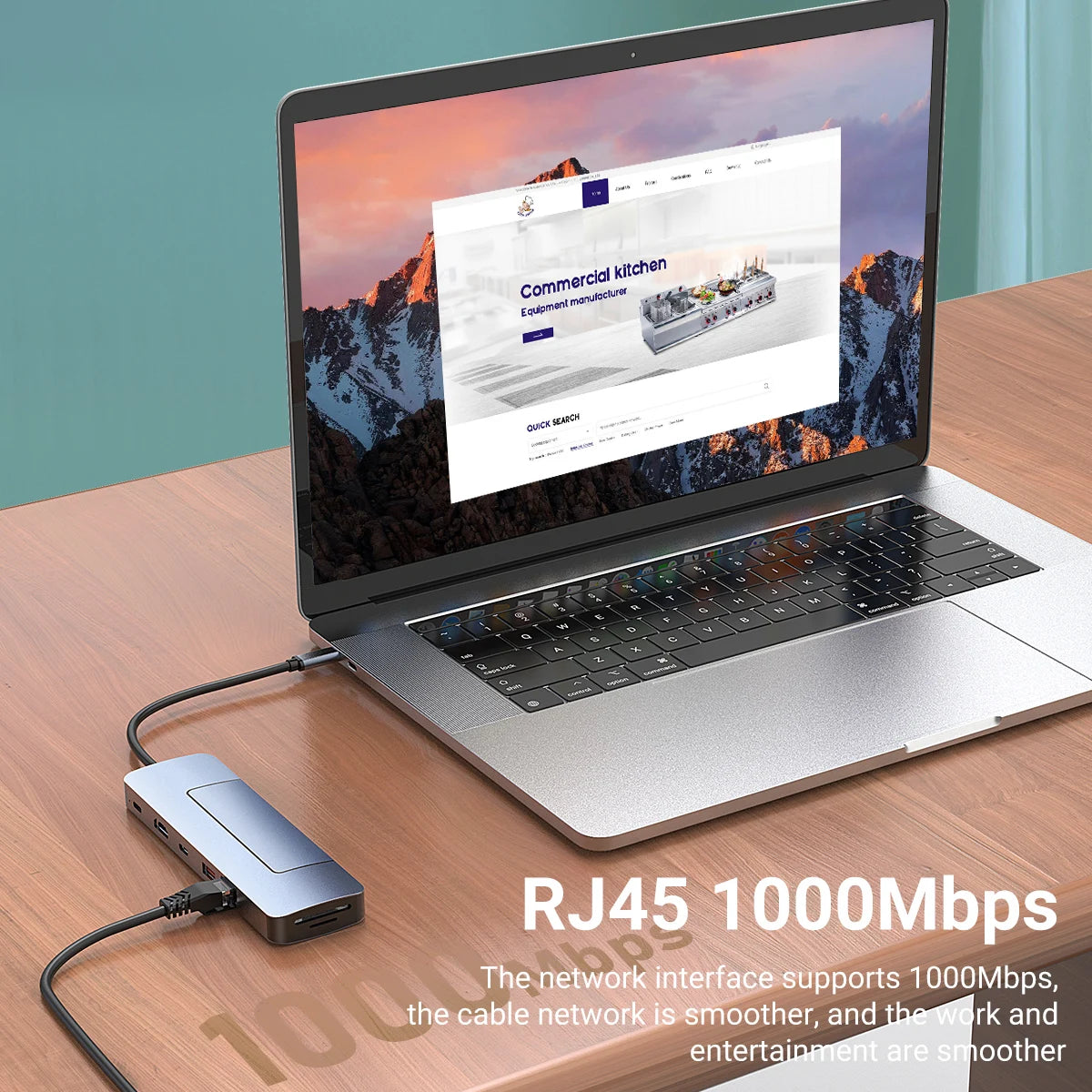 8-in-1 USB-C Hub & M.2 SSD Enclosure | 4K HDMI, PD 100W, RJ45