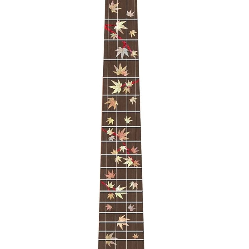 23inch Ukulele Fretboard Note Decal Guitar Inlay Sticker Decoration Ukulele Fretboard Sticker for Guitar Bass Ukulele Peaceful Pleasures Health and Wellness Leaves 23 inch
