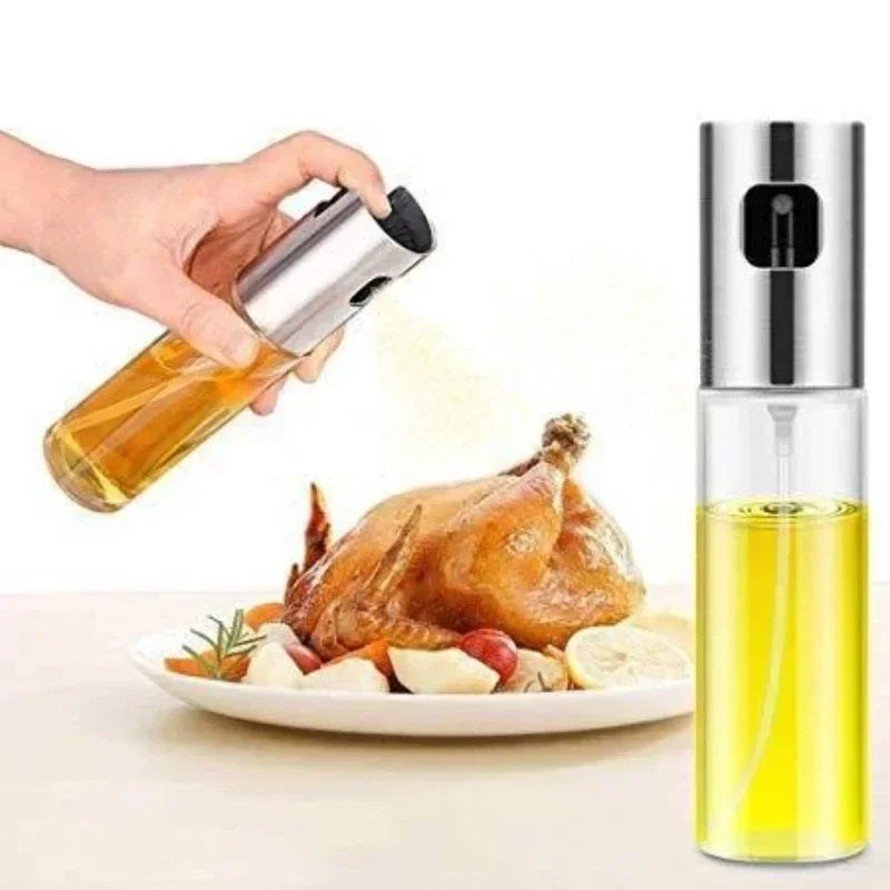 Kitchen Portable Spray Bottle Oil Sprayer Oiler Pot BBQ Barbecue