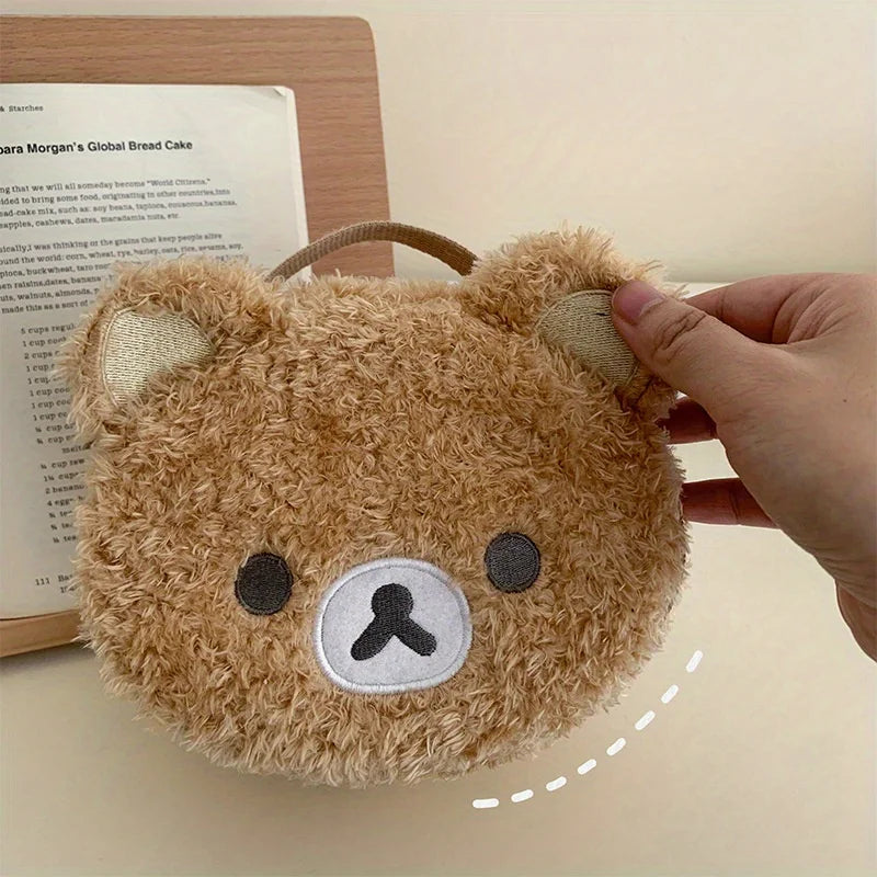 Cute Teddy Bear Makeup Bag | Portable Manga Laundry Storage Bag, Perfect Birthday Gift For Girls, Cute Storage & Toiletries Orga Peaceful Pleasures Health and Wellness