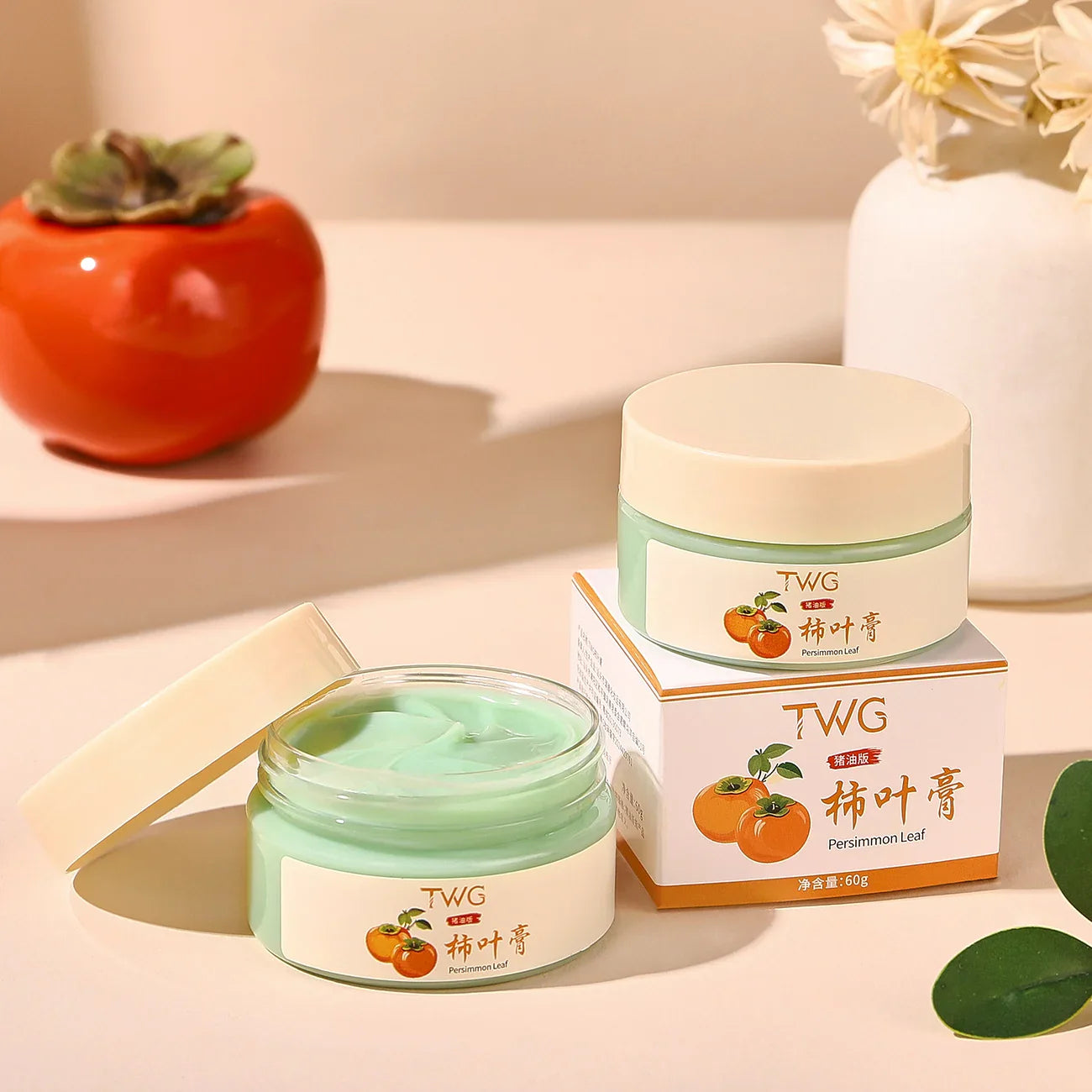 Persimmon Leaf Face Cream – Deep Hydration & Skin Nourishment