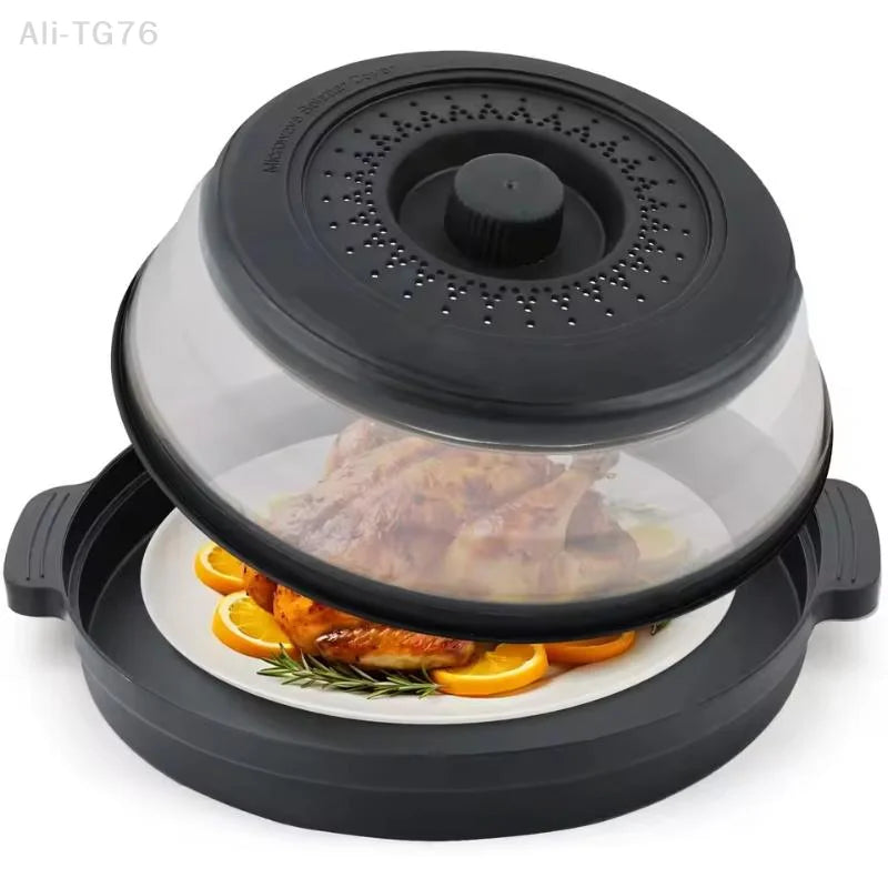Foldable Microwave Splatter Cover | Steamer, Tray & Colander