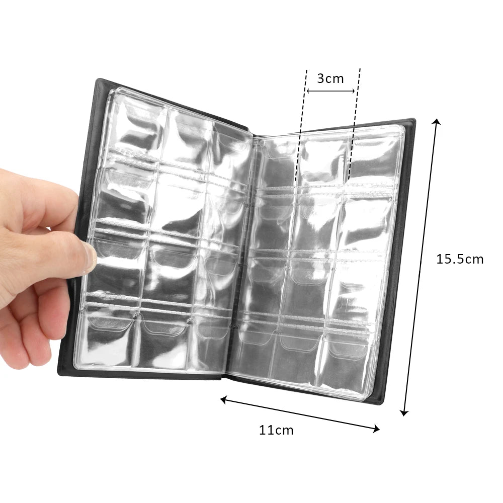 120 pieces Coins Album Multi-kinetic PVC Banknotes Coin Collection Book For Collectors Badge Collect Accessories Peaceful Pleasures Health and Wellness