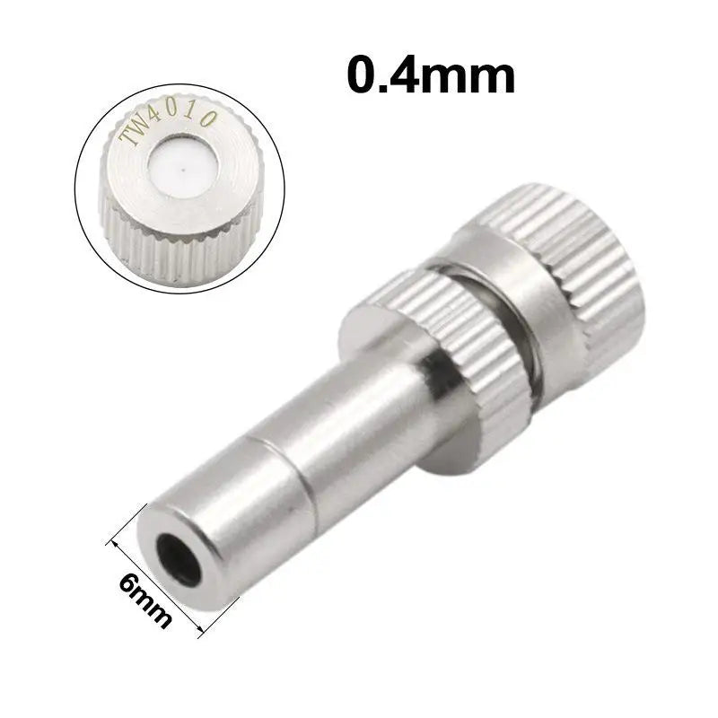 10-Pack Low Pressure Atomizing Misting Nozzles | Metal Sprayers