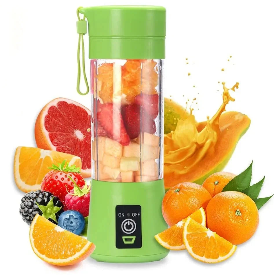 Gadgets Tools Rechargeable Kitchen Acceesories USB Blender Smoothie Dining. Automatic Maker Shake Electric Portable Mini Juicer Peaceful Pleasures Health and Wellness Green