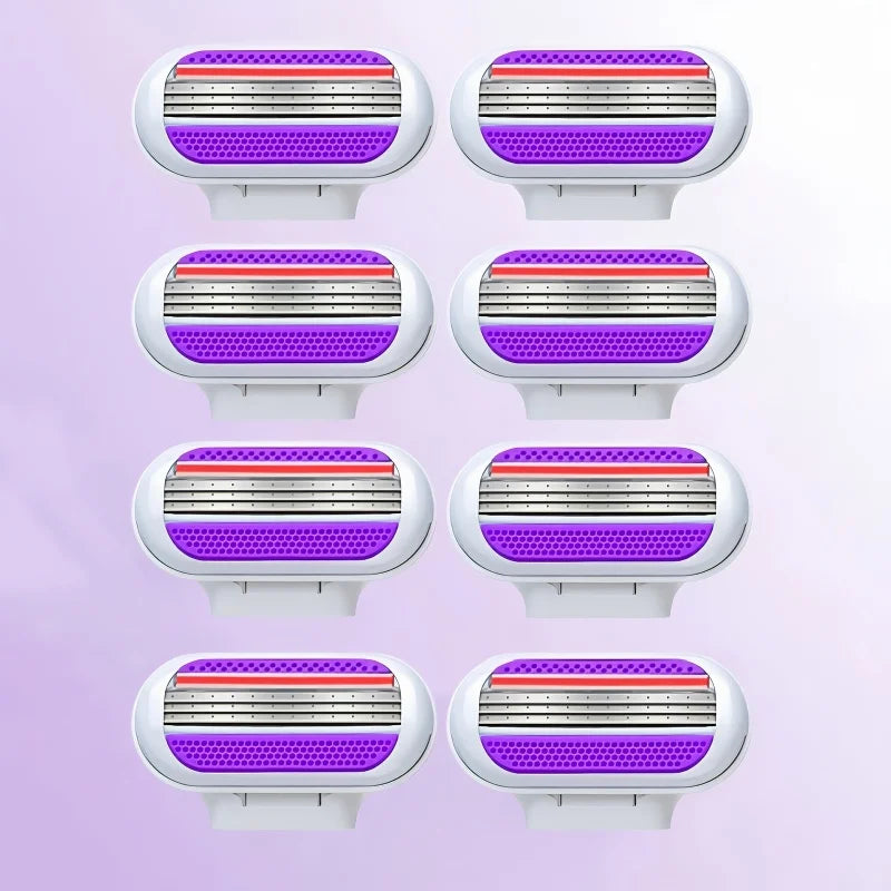 Women's Reusable Razor – 1 Handle & 3 Triple-Blade Cartridges