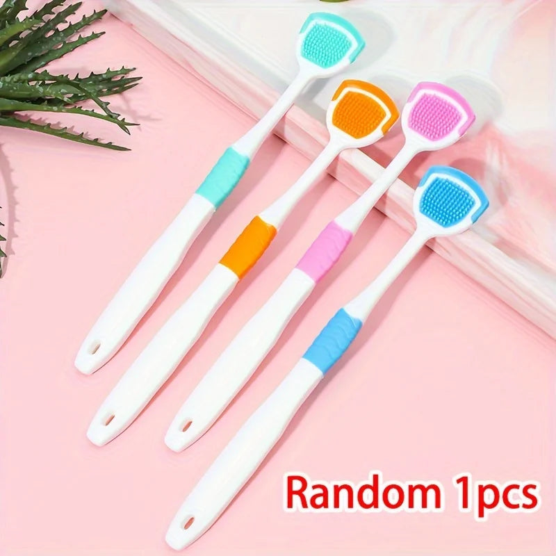 HygieneProCleanTongue Coating Scraper - Fresh Breath，Promote Oral Health，Gentle and Effective Cleaning Tools，Non-Slip Design，Ran Peaceful Pleasures Health and Wellness Random 1pcs Option 1