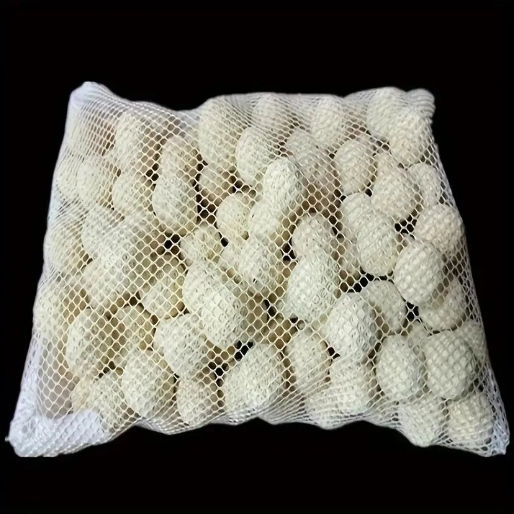 Isolation Bag Nylon Filter Bag Black White Reusable Filter Net Bag for Aquarium Fish Tank Pond Media Isolation Bag Peaceful Pleasures Health and Wellness