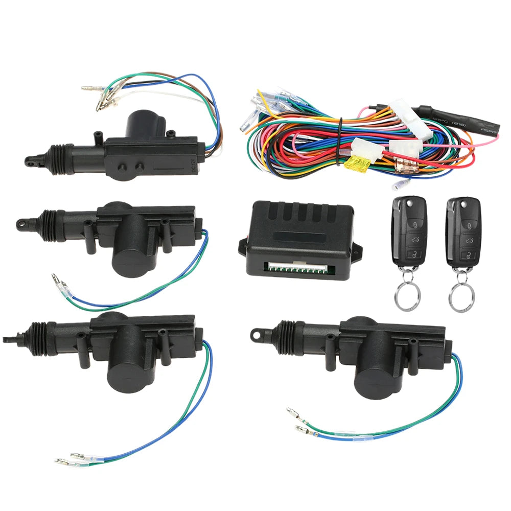 Universal Keyless Entry System | 4-Door Central Lock Kit & Trunk Release