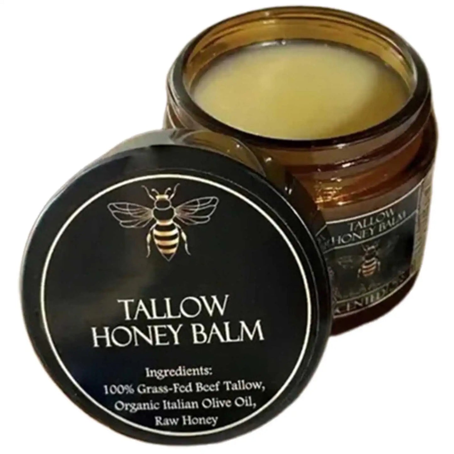 Grass-Fed Beef Tallow & Raw Honey Balm – Natural Moisturizer