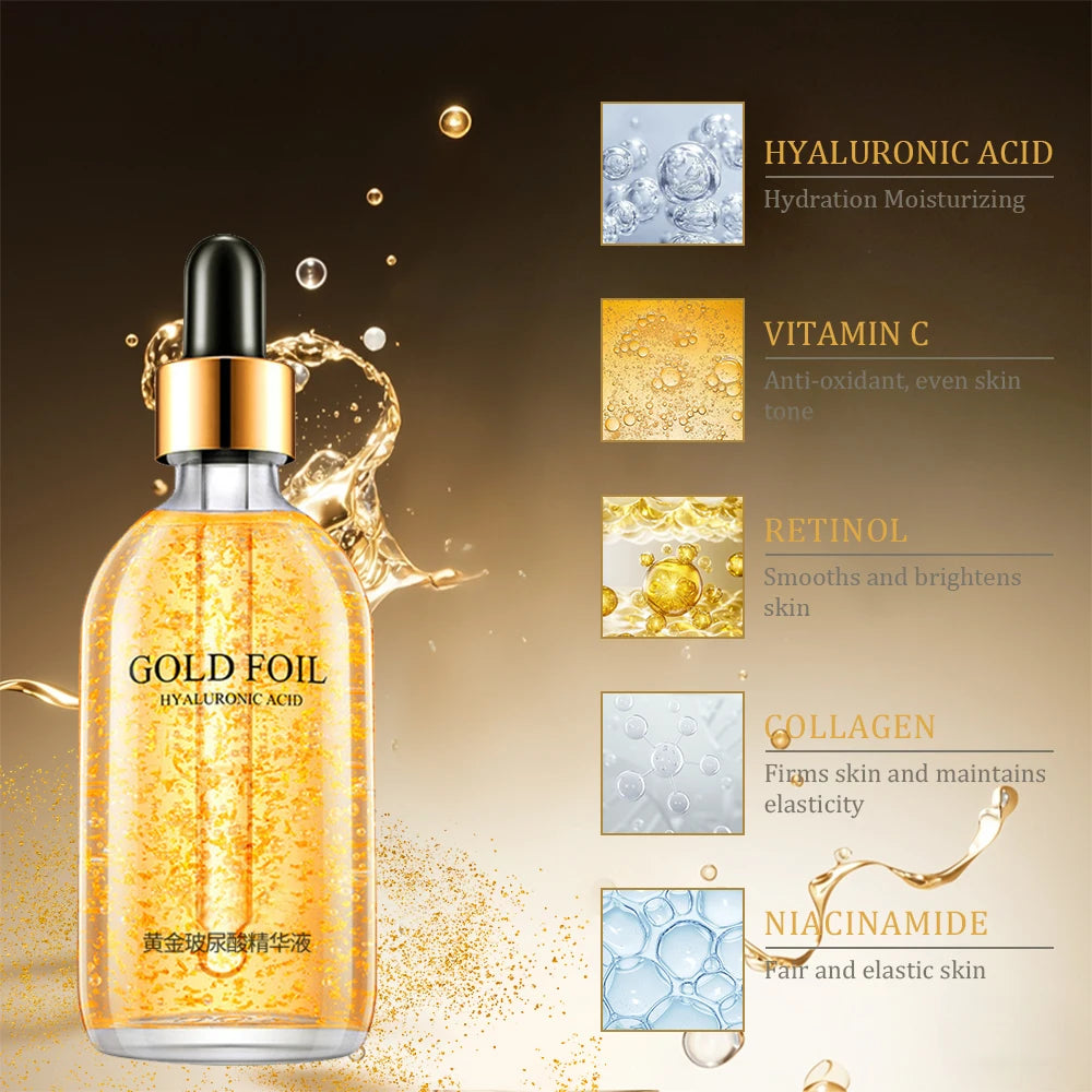 24K Gold Hyaluronic Acid Face Serum Anti-Aging 100ml