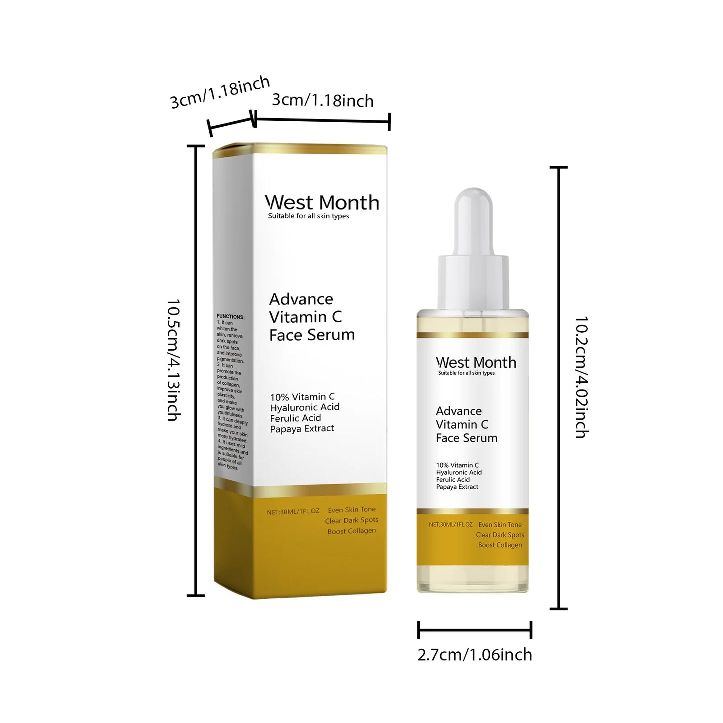Vitamin C Face Serum – Dark Spot Corrector & Brightening