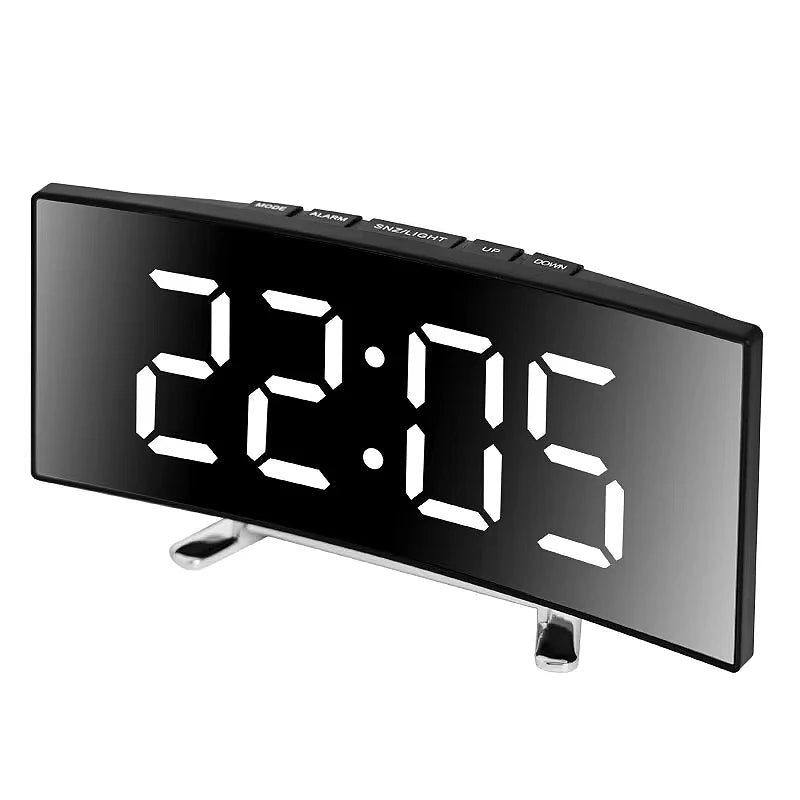 LED Digital Alarm Clock | Temperature Display, Adjustable Brightness