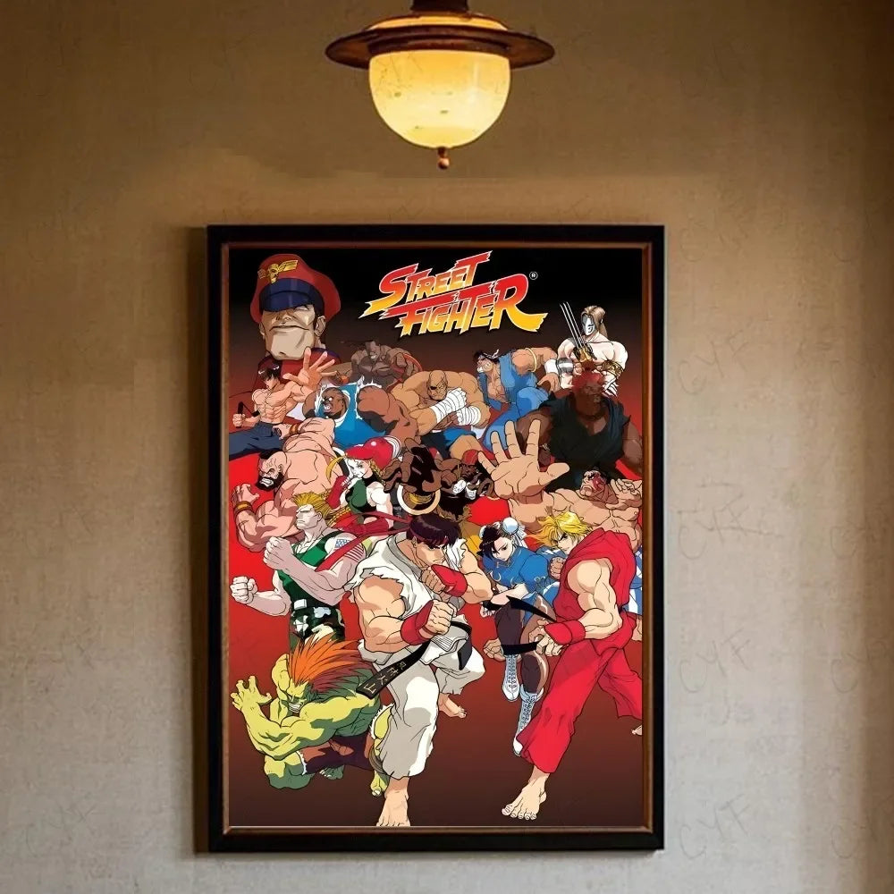 Street Fighter Canvas Wall Art Print | Gaming Poster Decor