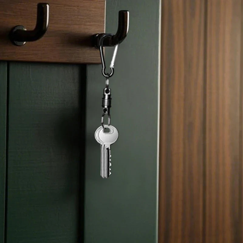 360° Quick-Release Aluminum Keychain Clip | Bag Organizer